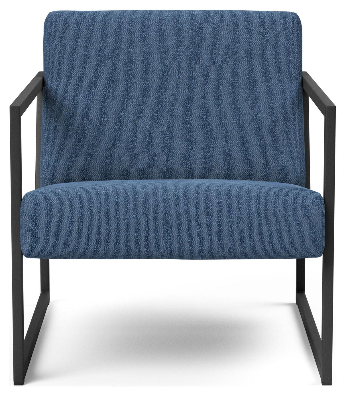 Vikko Lounge stol med armlener, Bouclé/Blue