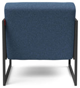 Vikko Lounge stol med armlener, Bouclé/Blue