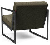 Vikko Lounge Chair med armlener, Bouclé/Forest Green