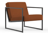 Vikko Lounge -stol med armlener, Corduroy/Burnt Orange