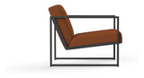 Vikko Lounge -stol med armlener, Corduroy/Burnt Orange