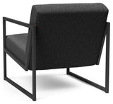 Vikko Lounge stol med armlener, Bouclé/Charcoal 