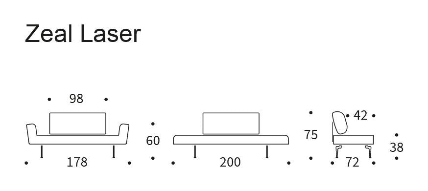 Zeal Laser Daybed, NIST/Blue