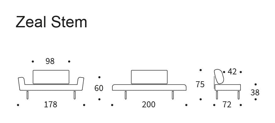 Zeal Stem Daybed, NIST/Blue