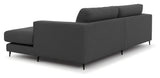 Bernadotte Sofa m. bred sjeselong XL høyre, antrasitt 