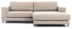 Bernadotte Sofa m. bred sjeselong XL høyre, Beige 