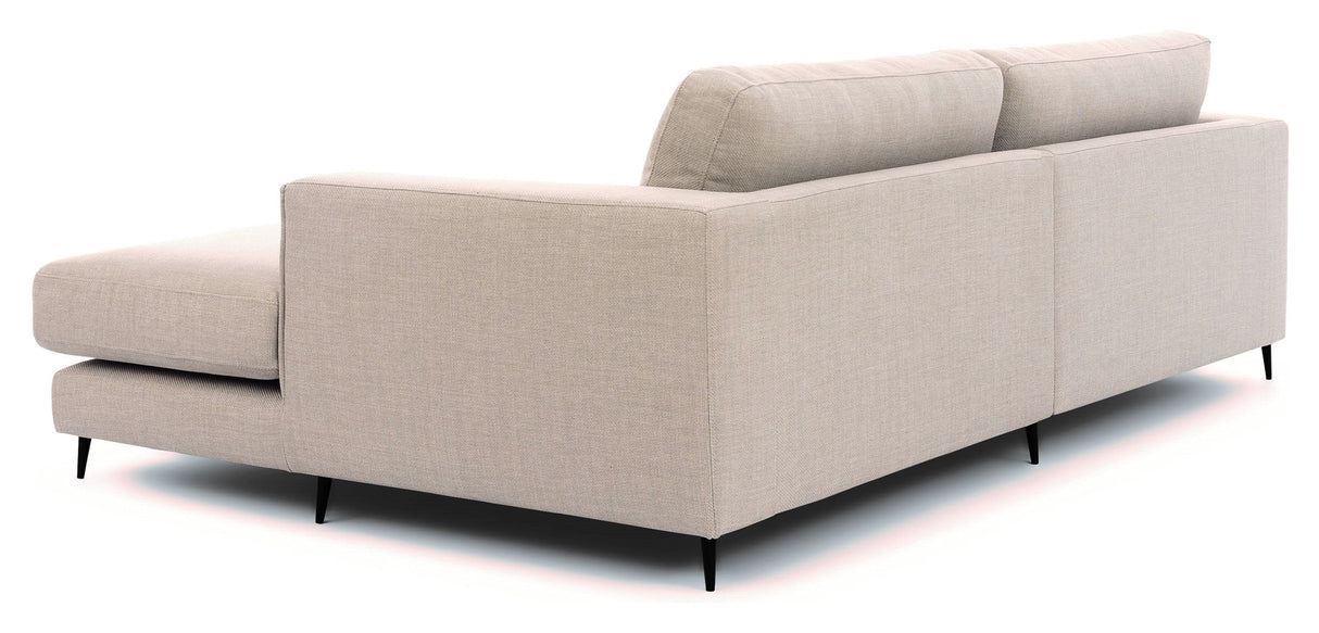 Bernadotte Sofa m. bred sjeselong XL høyre, Beige 