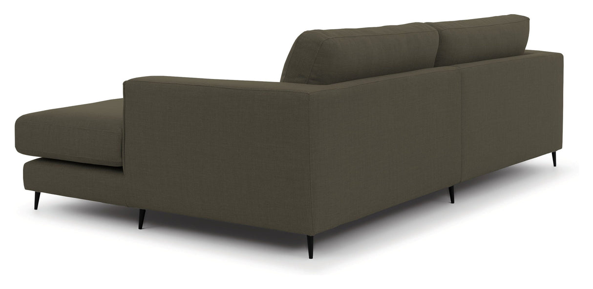 Bernadotte Sofa m. bred sjeselong XL høyre, Grønn 