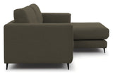 Bernadotte Sofa m. bred sjeselong XL høyre, Grønn 