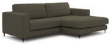 Bernadotte Sofa m. bred sjeselong XL høyre, Grønn 