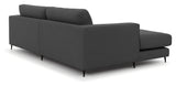 Bernadotte Sofa m. bred sjeselong XL venstre, antrasitt 