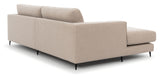 Bernadotte Sofa m. bred sjeselong XL venstre, Beige 