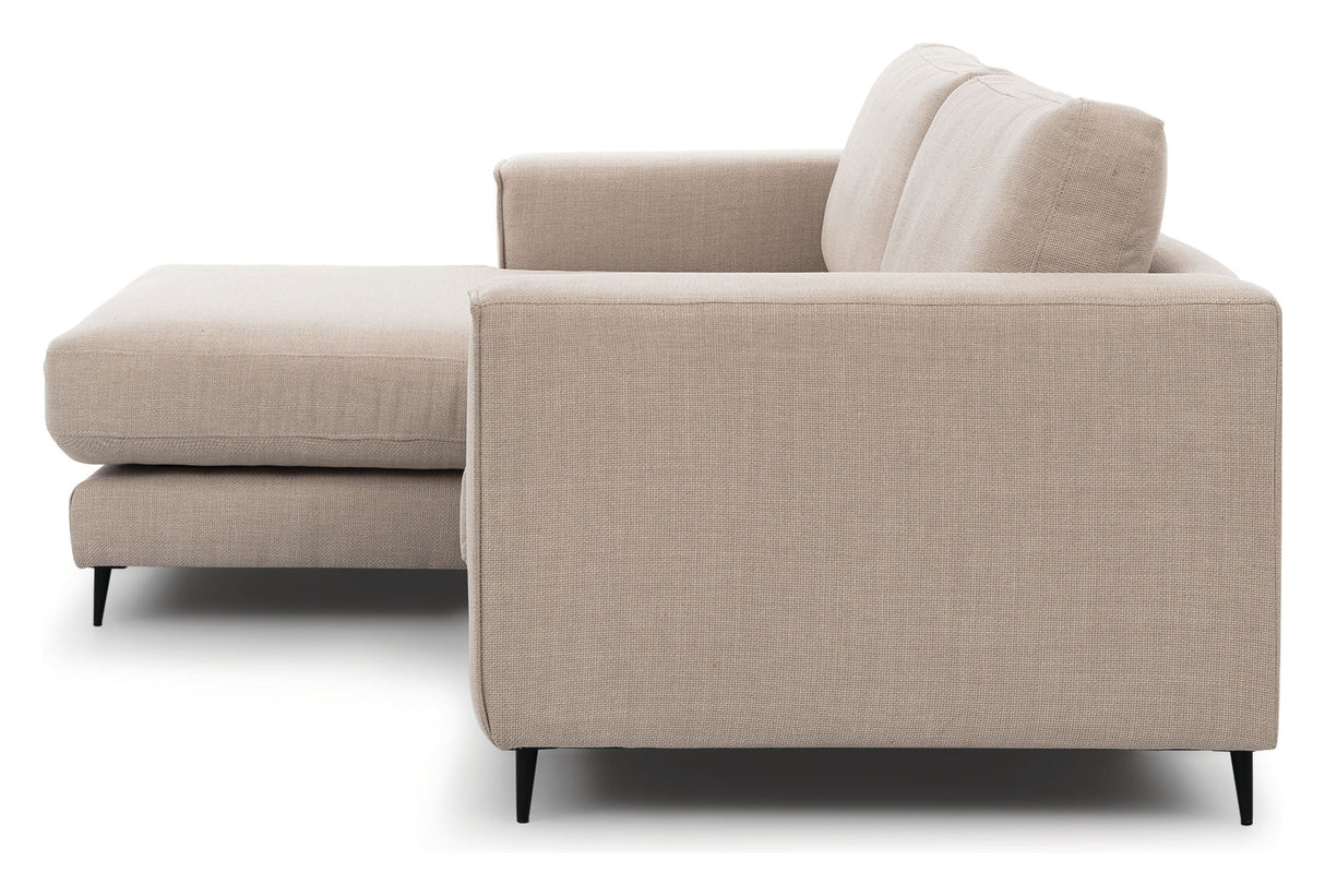 Bernadotte Sofa m. bred sjeselong XL venstre, Beige 