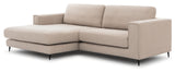 Bernadotte Sofa m. bred sjeselong XL venstre, Beige 