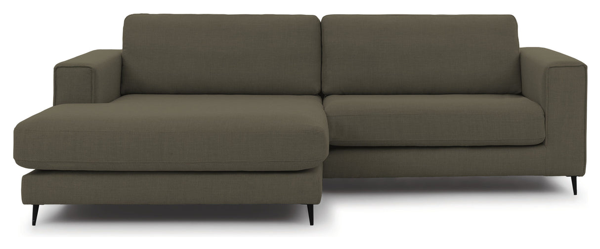 Bernadotte Sofa m. bred sjeselong XL venstre, Grønn 