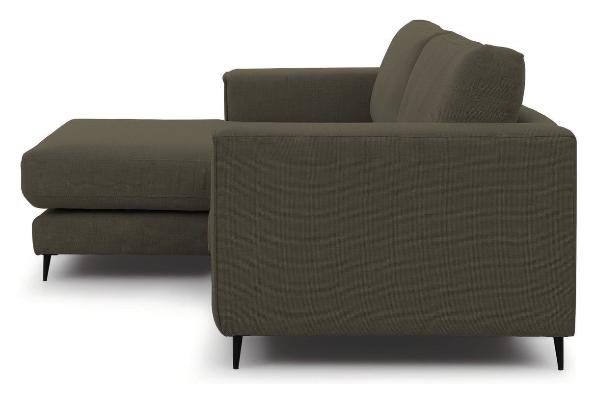 Bernadotte Sofa m. bred sjeselong XL venstre, Grønn 