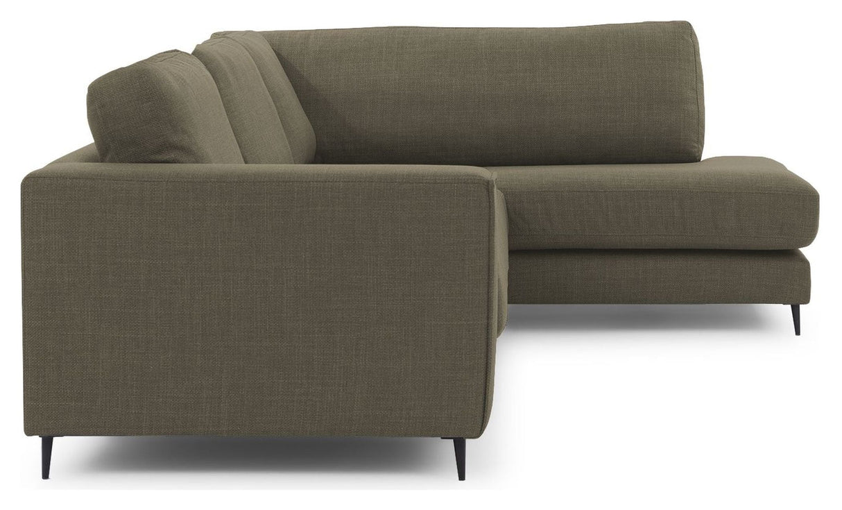 Bernadotte Sofa w. Chaise Longue 3-seters åpen høyre, grønn