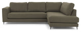 Bernadotte Sofa w. Chaise Longue 3-seters åpen høyre, grønn