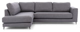 Bernadotte Sofa w. Chaise Longue 3-seters åpen venstre, Antracite