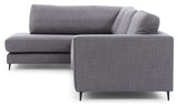 Bernadotte Sofa w. Chaise Longue 3-seters åpen venstre, Antracite