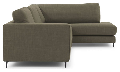 Bernadotte Sofa m. sjeselong 3,5-seter. åpen til høyre, Green 