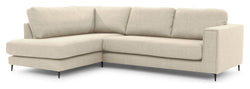 Bernadotte Sofa m. sjeselong 3,5-pers. åpen til venstre, Beige 