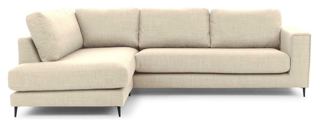 Bernadotte Sofa m. sjeselong 3,5-pers. åpen til venstre, Beige 