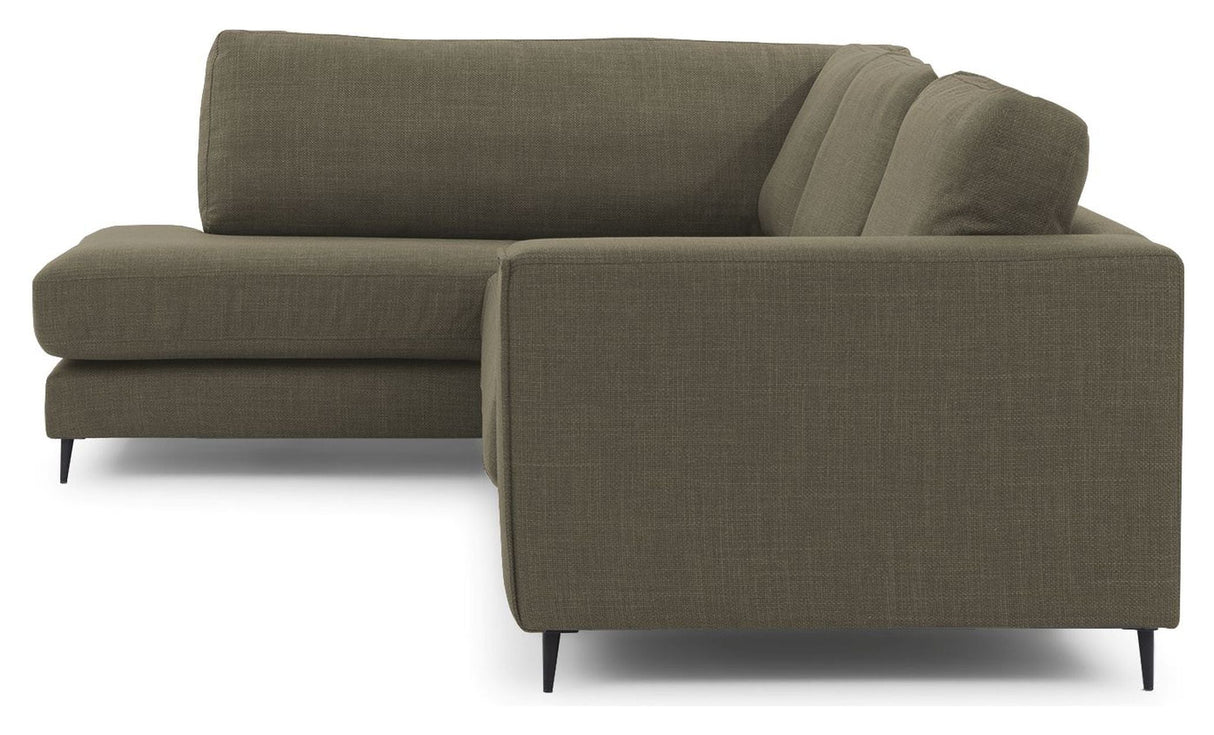 Bernadotte Sofa w. Chaise Longue 3,5-seters. Åpent venstre, grønt