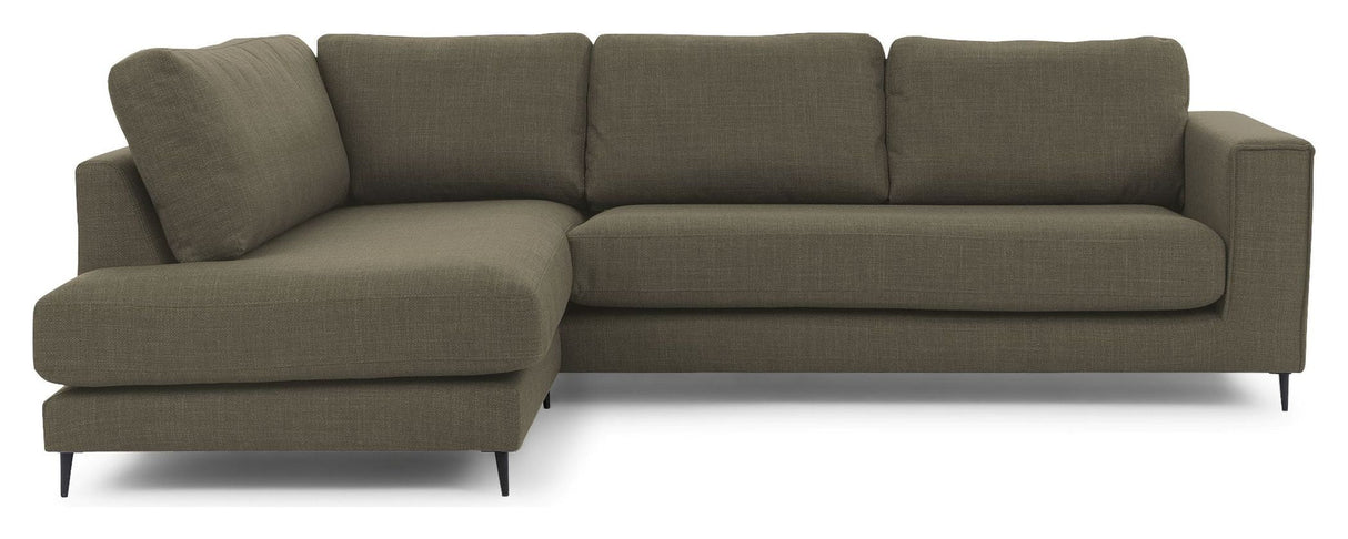 Bernadotte Sofa w. Chaise Longue 3,5-seters. Åpent venstre, grønt