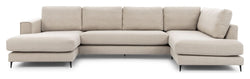 Bernadotte U-sofa, åpen ende høyre, Beige 