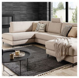 Bernadotte U-sofa, åpen ende venstre, Beige 