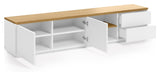 Abil Tvbord - White/Oak Veneer, 200x44