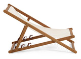 Adredna Deck Chair, Acacia/Beige