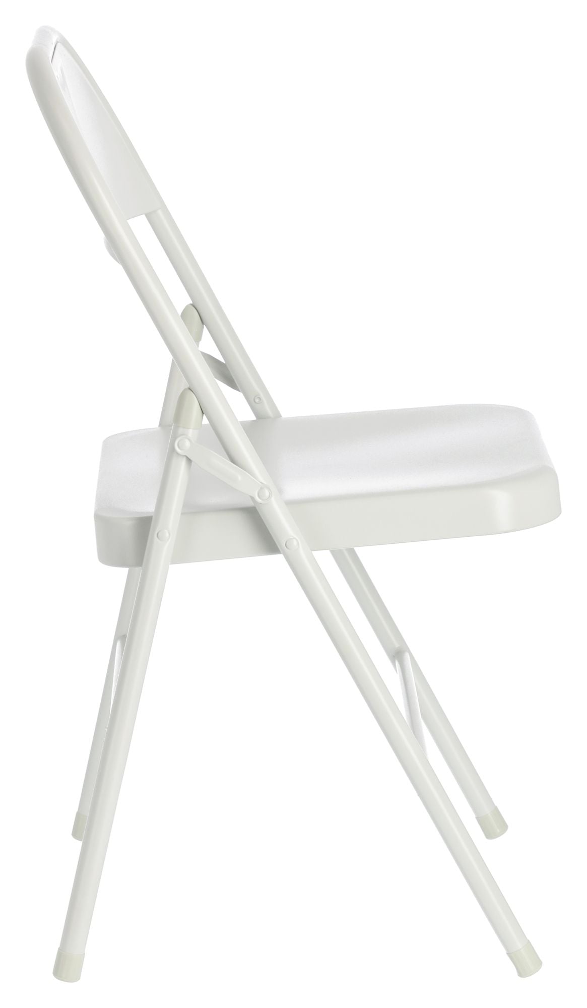 Aidana Folding Chair, Light Grey Metal