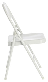 Aidana Folding Chair, Light Grey Metal