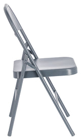 Aidana Folding Chair, Dark Grey Metal