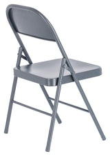 Aidana Folding Chair, Dark Grey Metal