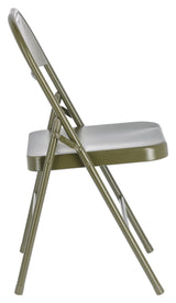 Aidana Folding Chair, Dark Green Metal