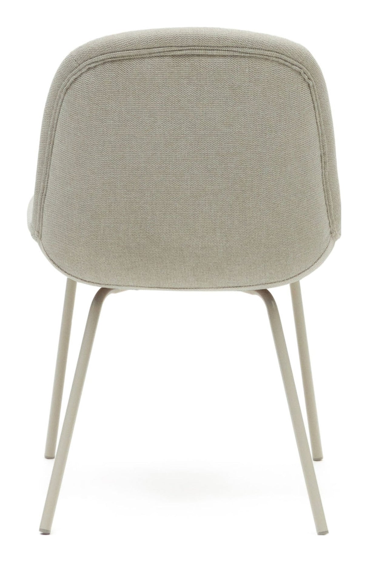 Aimin spisestol med beige ben, beige chenille