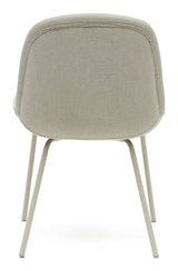 Aimin spisestol med beige ben, beige chenille