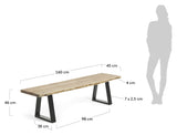 Alaia Bench Acacia Wood/Metal, B160