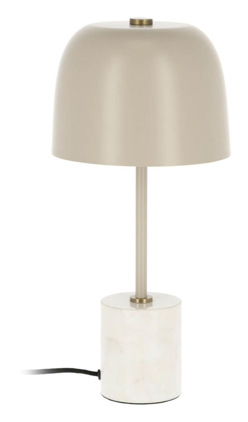 Alish bordlampe med marmor beige