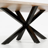 Arya Dining Table 180x100 Black/Nature