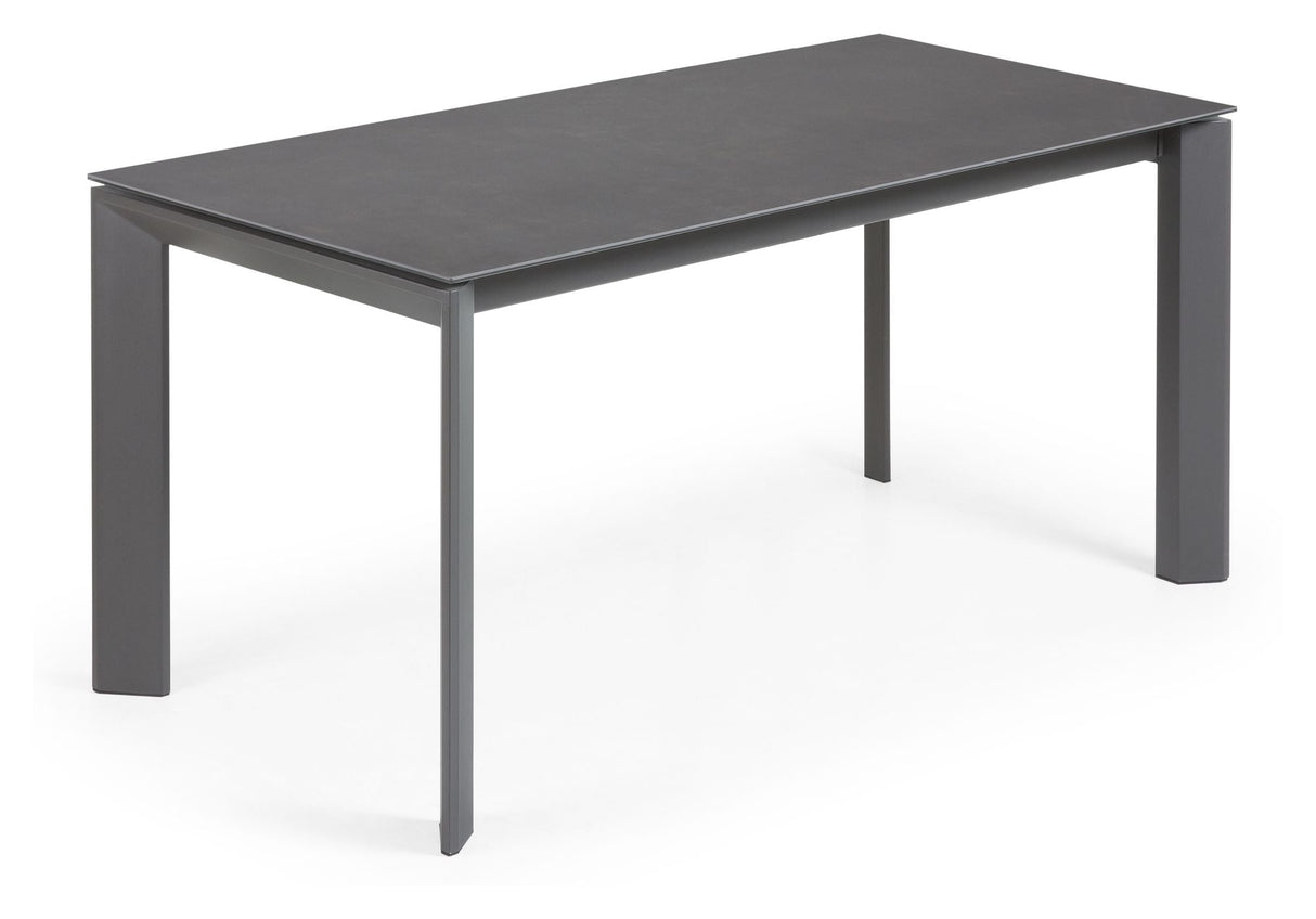 Axis spisebord, 160/220x90, Vulcano Roca Finish/Anthracite Legs