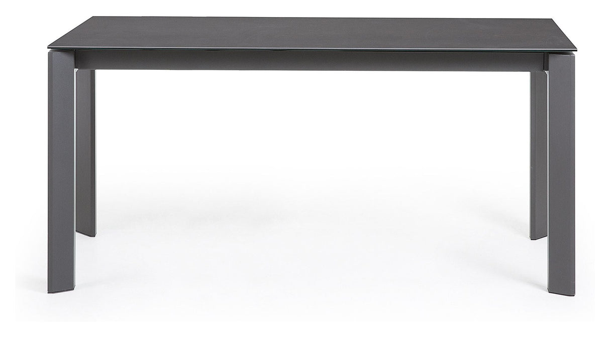 Axis spisebord, 160/220x90, Vulcano Roca Finish/Anthracite Legs