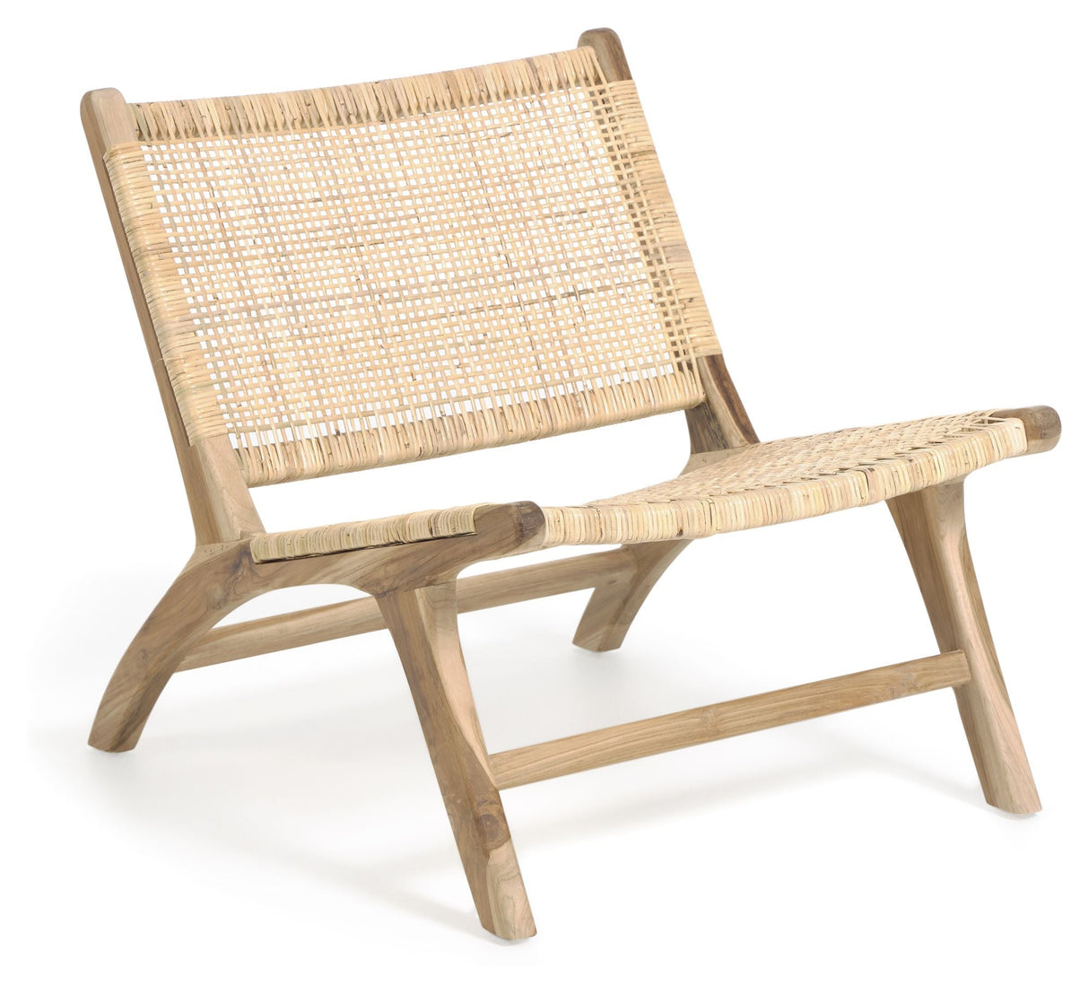 Kave Home Beida Lounge Chair - Solid Teak