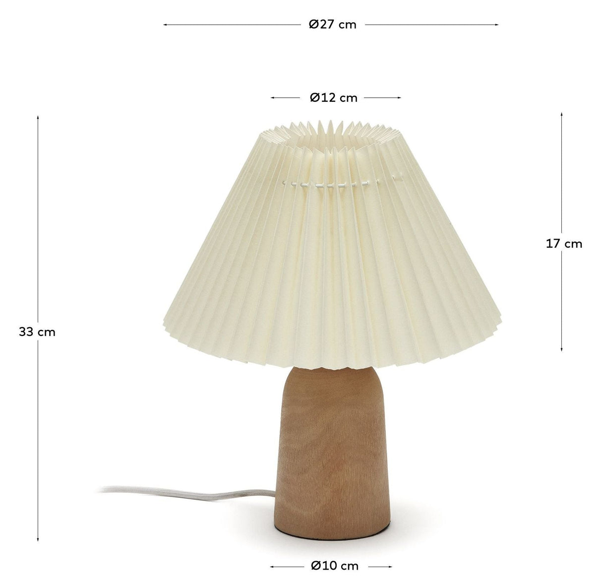 Benicarlo bordlampe, beige