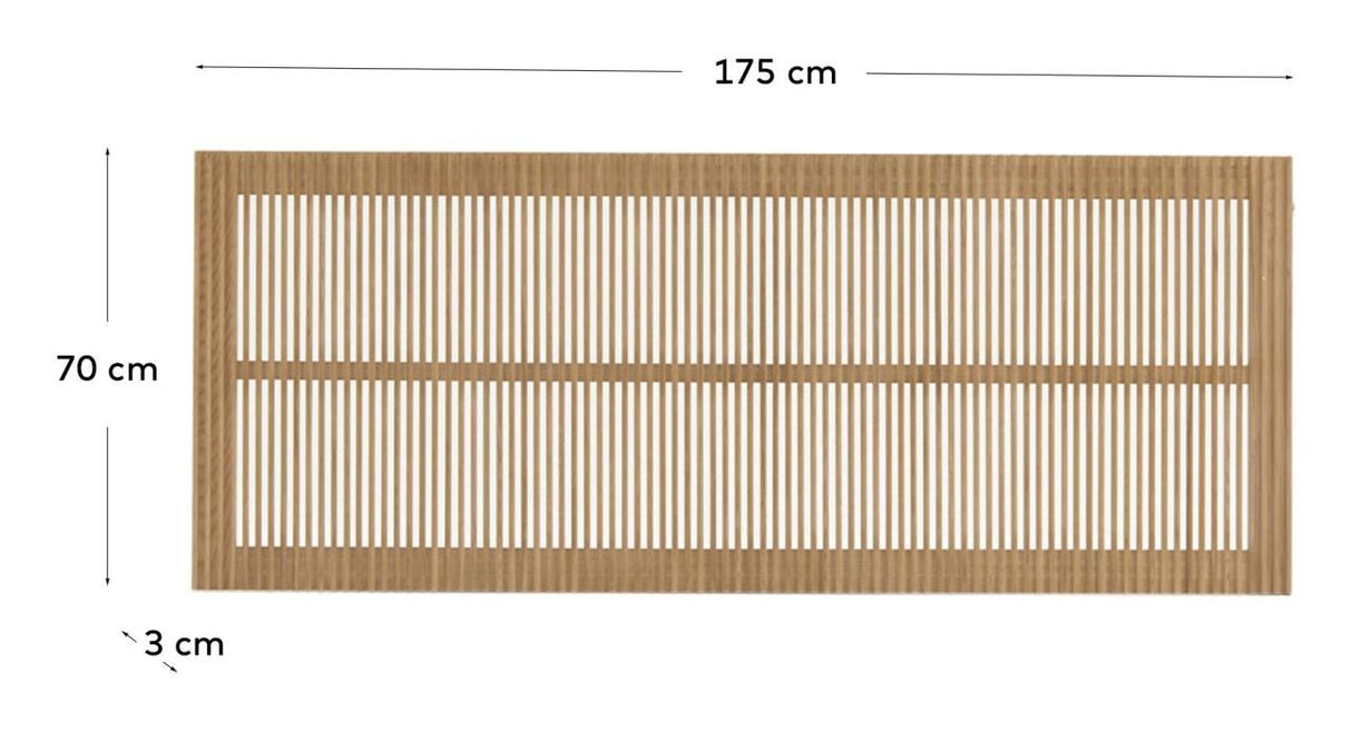 Beyla nattbord for 160 cm senger - aske