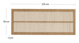 Beyla nattbord for 160 cm senger - aske