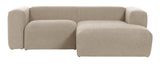 Blokker 2-personer. Sofa med høyre vending chaise beige